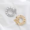 Ladies Butterfly Brooch Pin Rhinestone Faux Pearl Butterfly Brooch Lapel Brooch Pin