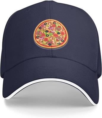 Delicious Pizza  Baseball Cap Polyester Casual Snapback Hat Unisex Adjustable