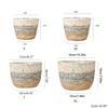Straw Weaving Flower Plant Basket Grass Planter Basket Indoor Outdoor Flower Pots Plant Containers for Plantable Plants