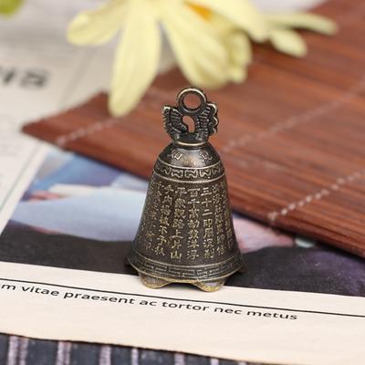 Hot Sale Chinese Mini Sculpture Antique Bell Pray Guanyin Buddha Bell Shui Feng Bell