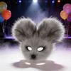 Plush Mouse Half-Face Mask for Comic Conventions cos Accessories for Halloween dance party performance props and role play