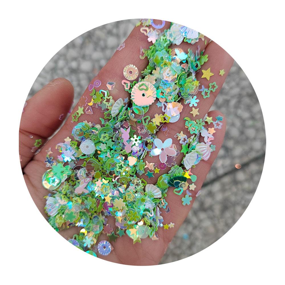 Nail Art Manicure Sequins Flower Mermaid PVC Loose Glitter Paillette for Wedding Confetti Ornament Crafts Accessories