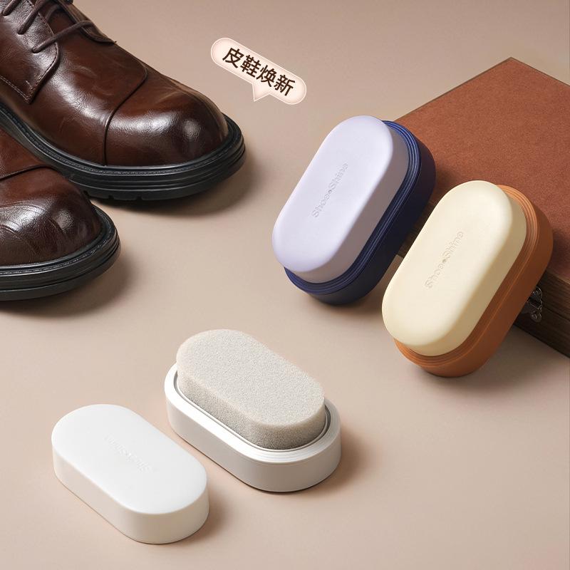 Lucido Universale per Scarpe Spugna Detergente Double-Sided