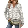 Women's Retro Printed Fashionable Long-sleeved Top