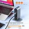 Thunderbolt 3 12-in-1 Vertical Hub: Cross-Border Multi-Port Notebook Expansion Dock