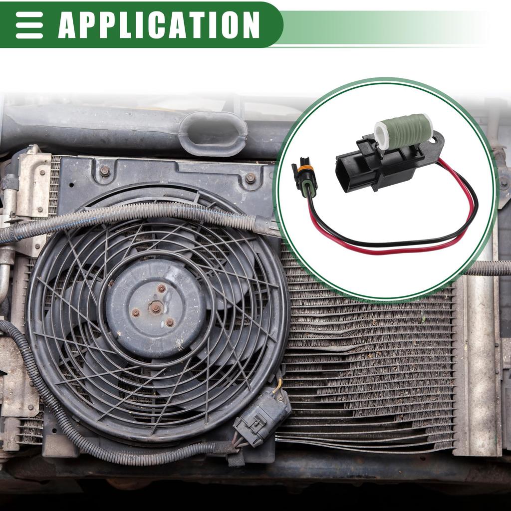 Motoforti Engine Cooling Fan Motor Wiring Harness Cooling Fan Control Module for Dodge Charger Challenger 2009-2021 Plastic No.68050128AA Black