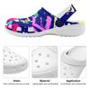 Printed Slip On EVA Clogs Women Men Lightweight Breathable Garden Shoes Beach Pool Bathroom Home Casual Sandals Travel Wear