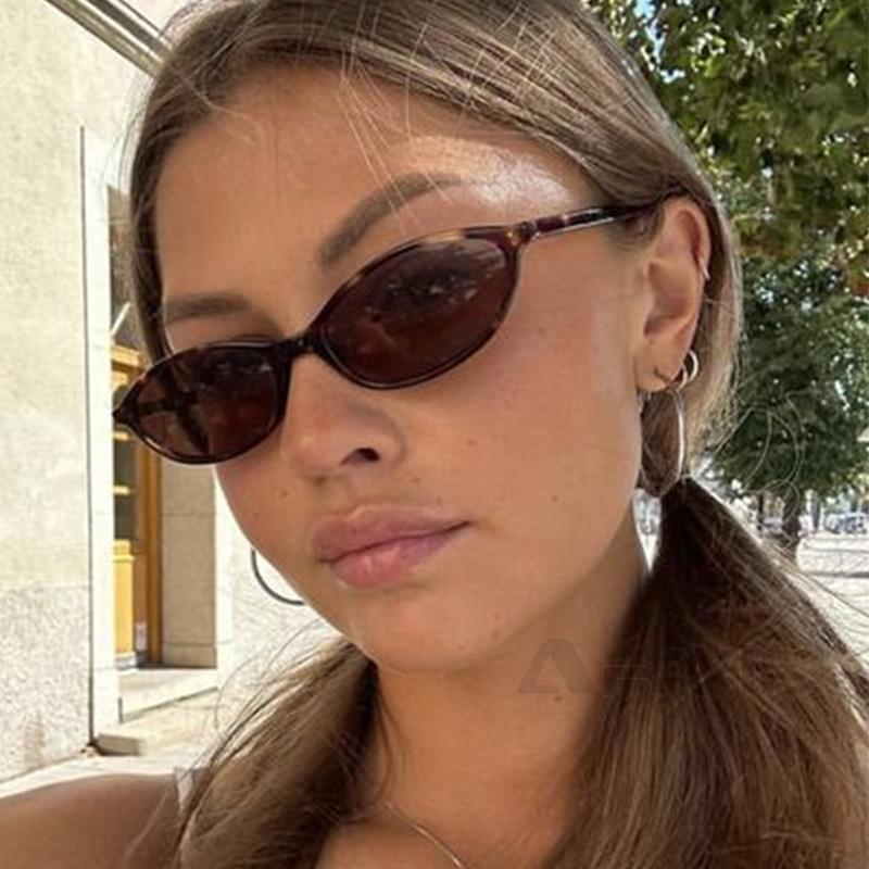 Sexy Small Oval Womens Sunglasses Classic Casual for Men Women Shades Trends Summer Unique Eyewear Men