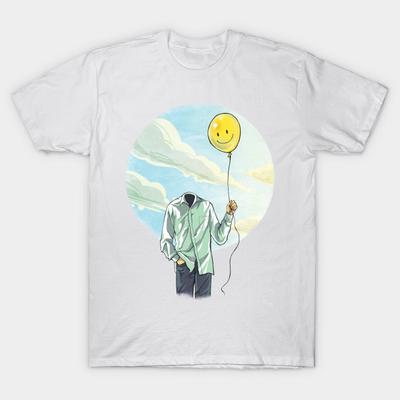 T-shirt Femme Dans les Nuages Imprimé Harajuku T-shirt Kawaii Été Manches Courtes T-shirt Femme Haut