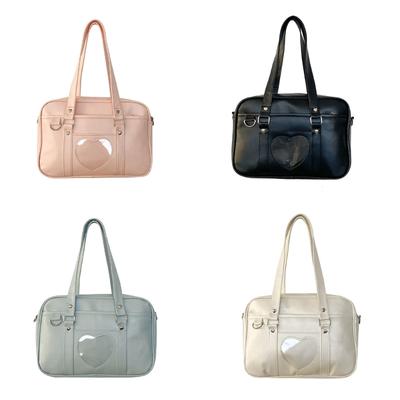 Women Ita Bag Heart Shoulder Bag Large Capacity Messengers Bag Fashion Handbag Purse Crossbody Bag Japanese School Bag