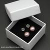Real 18k Gold Pearl Earrings for Women,White Black Natural Freshwater Pearl Earrings Gold AU750 Wife Mother Anniversary Gift Pin