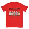 Unisex Stop Rassismus Es Ist Okay Anders Zu Sein T-Shirts Baumwollkleidung Sommer Vintage Kurzarm T-Shirt Rundhals Lässiges T-Shirt Große Größe
