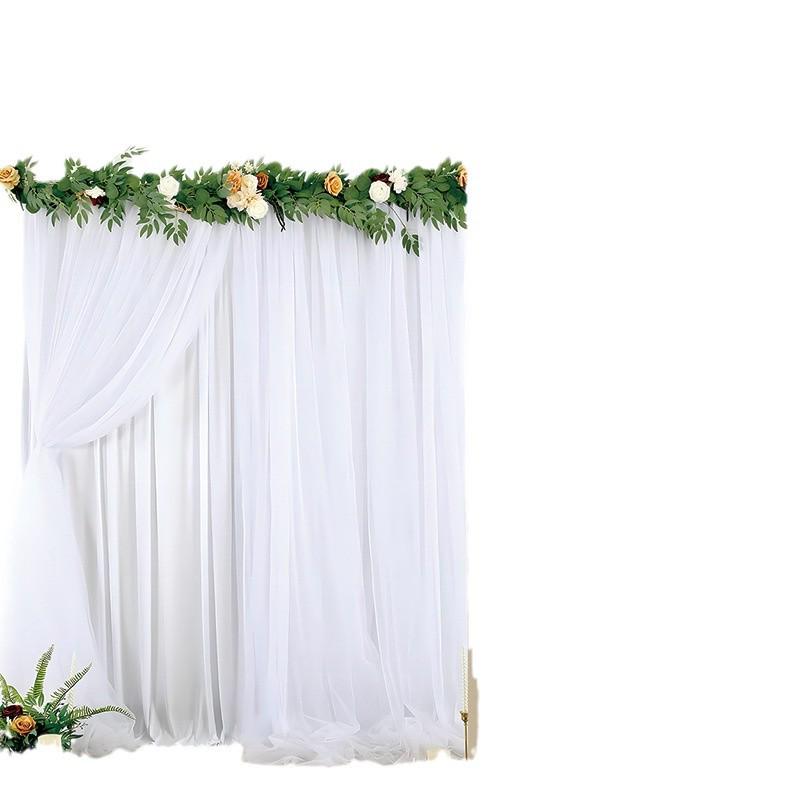 Outdoor Wedding Arch and Chair Mesh Decoration