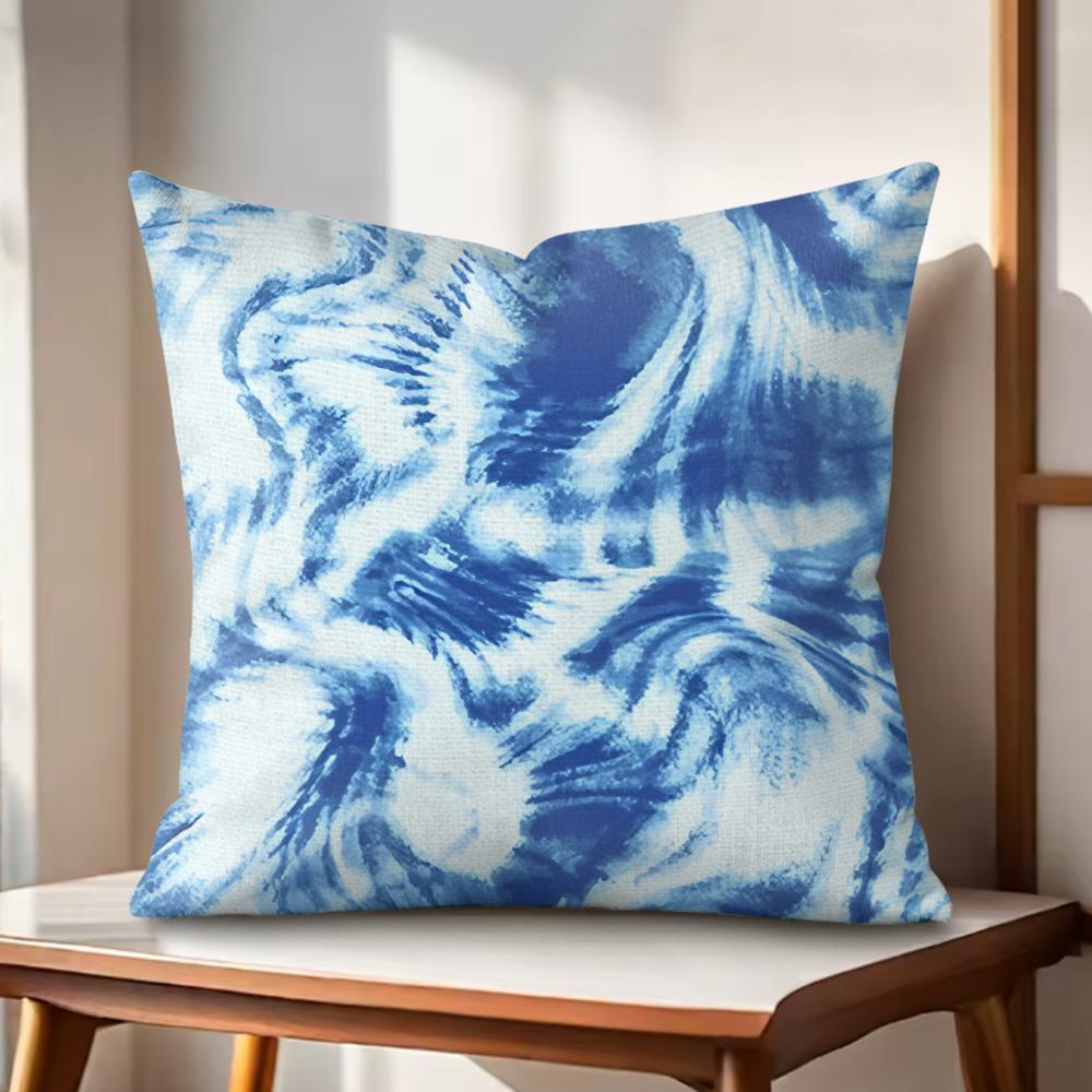 

Marble pattern Cushion Cover Natural Linen Organic Fabric DoubleSided Printing Couch Pillow Covers Home Decor Gift 30cmx30cm