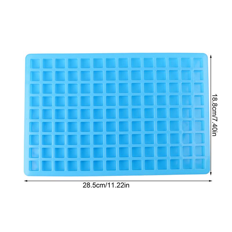 126-Kammer-Quadrat-Silikonform DIY Hausgemachte Mini-Süßigkeiten Schokolade Gummibärchen Eiswürfel Gelee Backformen Kuchen Dekorationswerkzeuge