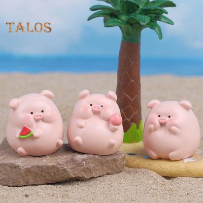 Pig Ornament Weather-resistant Decoration Rich In Detail Eye-catching Piggy Ornament Birthday Gift Office Decoration