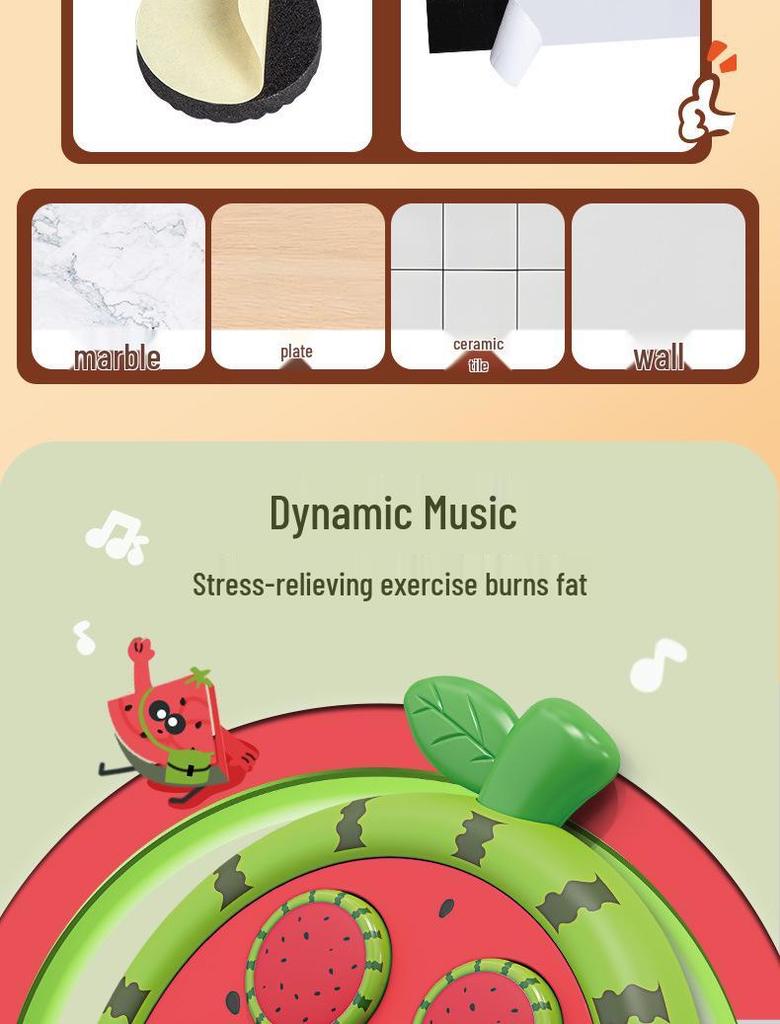 Smart Bluetooth Fruit-Themed Boxing Wall Trainer for Kids