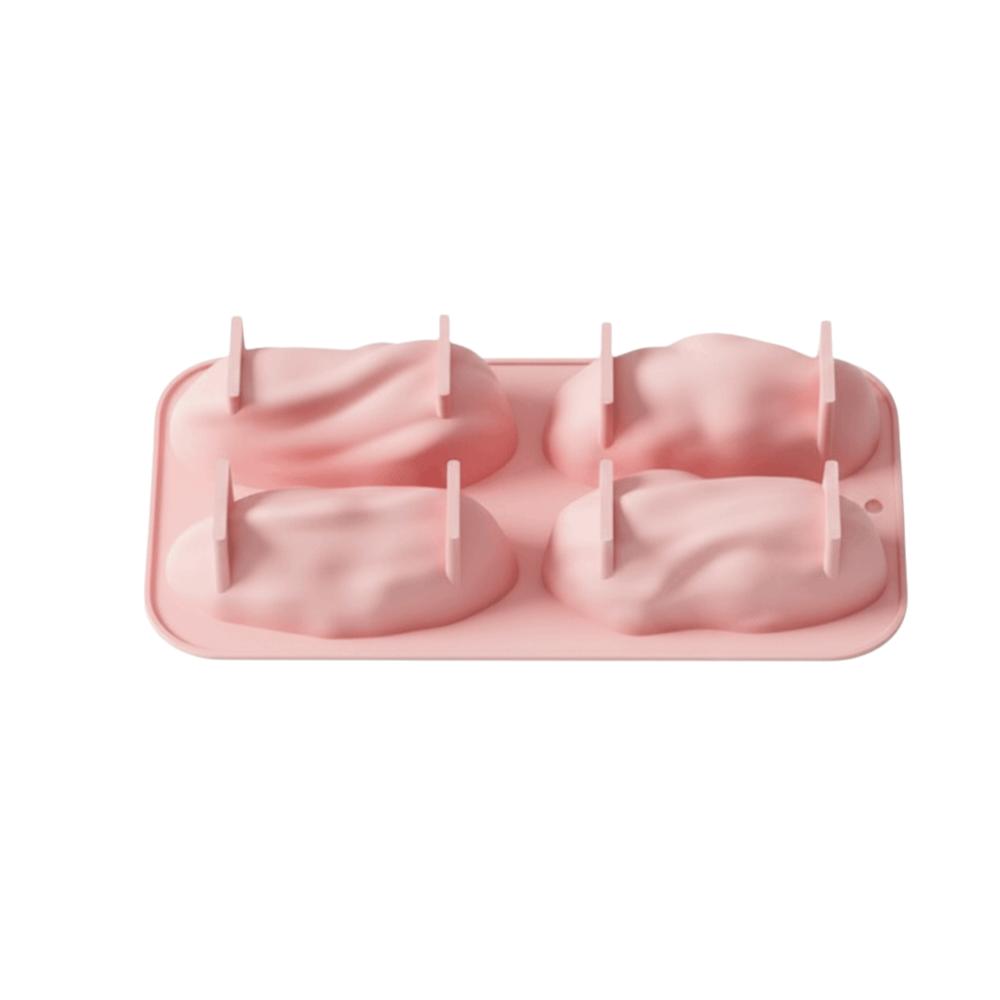 

Heat Resistant Pistachio Nut Cake Mold 4 Cavity Mousse Cake Mold Chocolate Mold DIY Baking