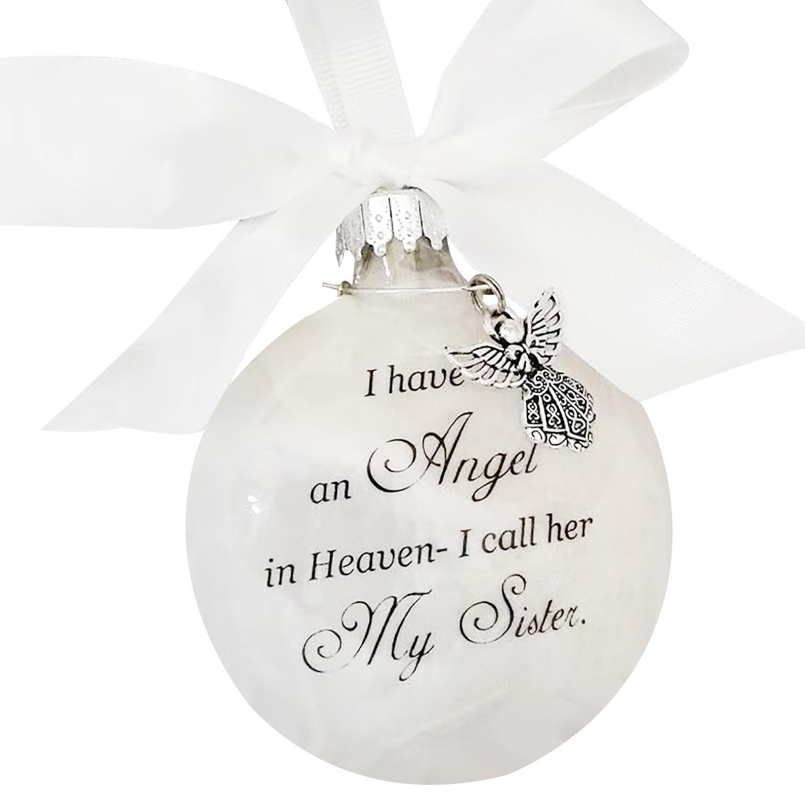 

Шар из перьев Ангел в мемориальном украшении Подвесные украшения Памятные украшения One Size белый