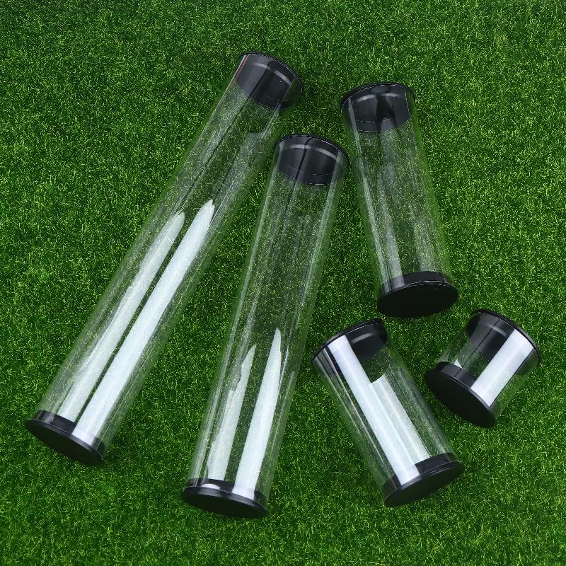 Portable Golf Container Case Golf Ball Tube Pc Transparent Round Plastic Packaging Box Various Specifications Balls Gift Box