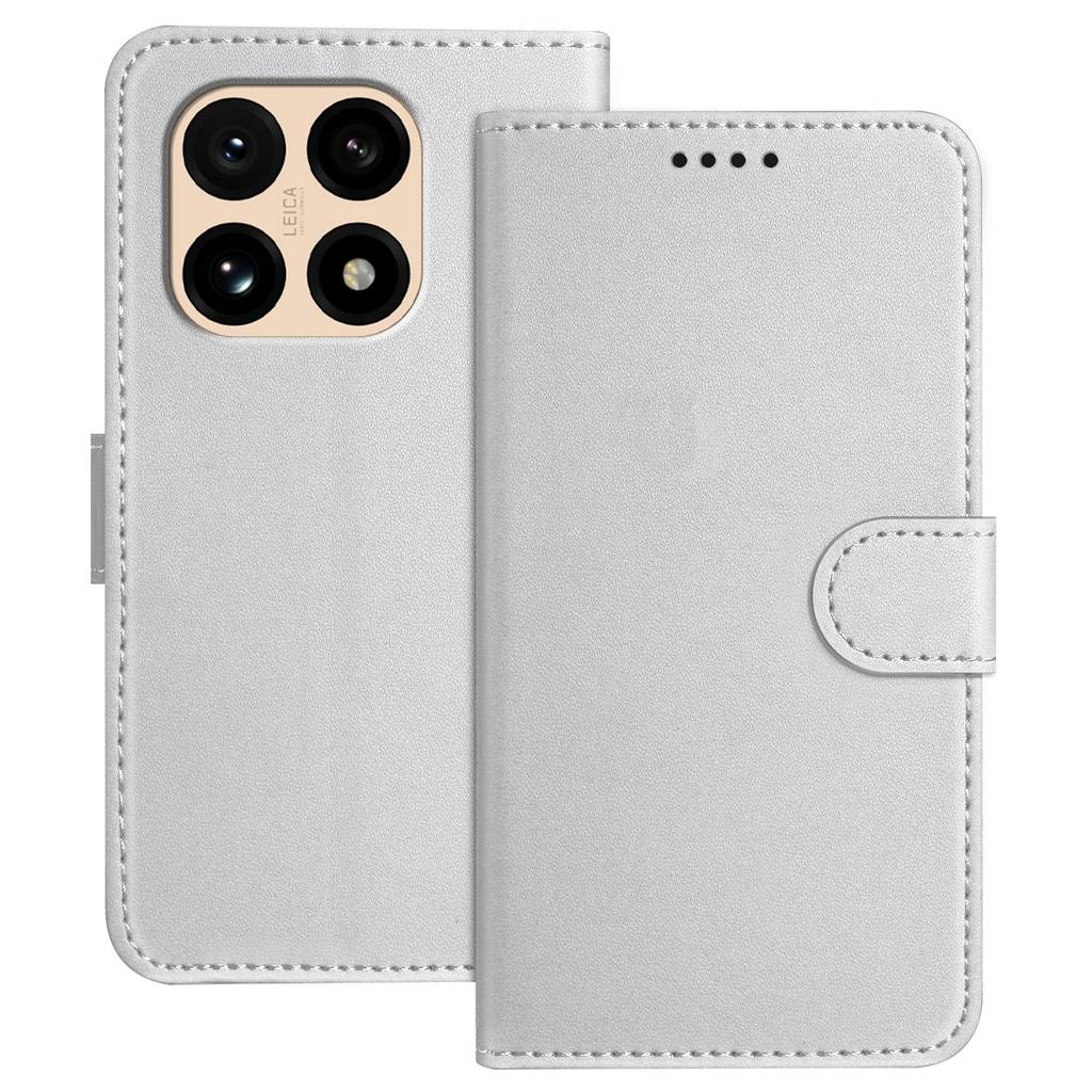 Pro Xiaomi 15T Kožené pouzdro Peněženka Stojánek Jednobarevný Kryt na telefon proti pádu