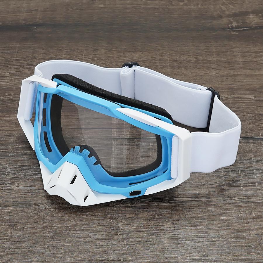 2 Pcs Dirt Bike Goggles, Motorcycle ATV Goggles Riding Goggles Ski Goggles Windproof Glasses Racing Motocross Goggles
