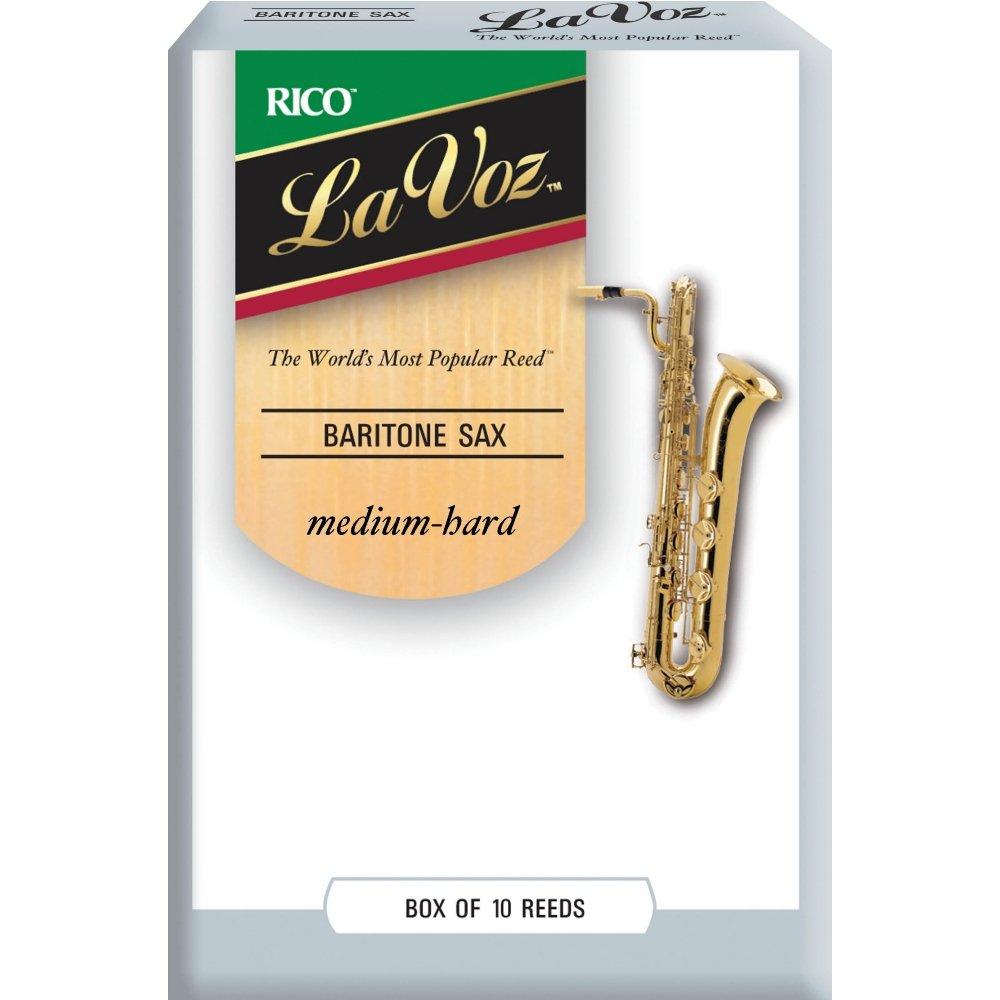 RICO La Vose Baritone Saxophone Reeds, Medium Hard (10 reeds) RLC10MH
