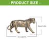 Antique Metal Animal Miniature Sculpture Detailed Animal Figurine Home Art Decors Strength Symbol Ornament Gift
