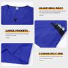 Elastic V-Neck Short Sleeve Scrub Suit for Dental Clinic, Salon, or Nurse Uniform