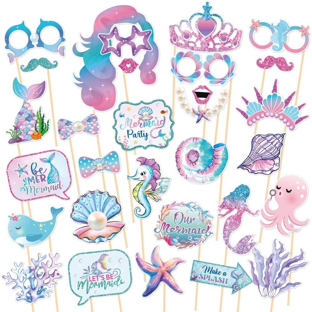 

Mermaid Party Themed Supplies Photo Props For Birthdays And Party Shoots Photo