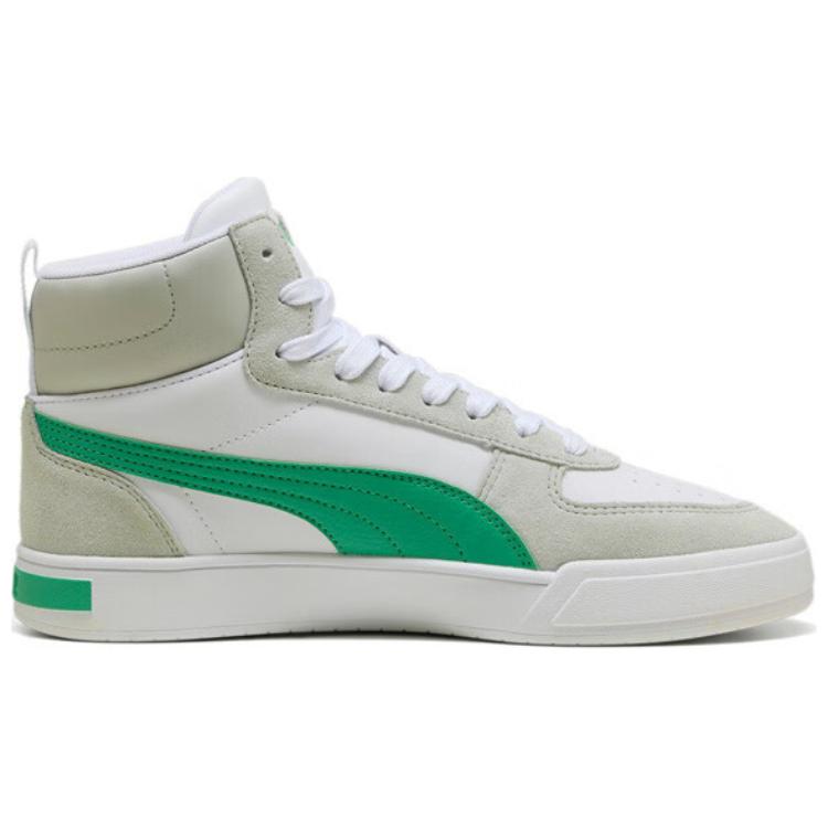 Puma Caven Mid Sd Baskets Confortables Polyvalentes à Tige Basse Baskets Unisexe Blanc Vert 401798-01