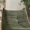 Chenille Caterpillar Sponge-Padded Sofa, Floor-Level Lounge Chair, Fireplace Lounge Chair, for Living Rooms, Bedrooms, Game Rooms, and Office