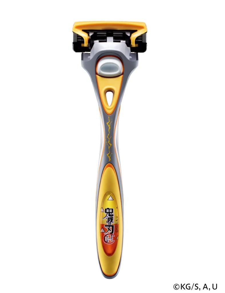 Schick Demon Kimetsu No Yaiba Zenitsu Agatsuma Model Hydro 5 Premium Holder 1 Replacement with Razor Stand Slayer (Blade + Blade)