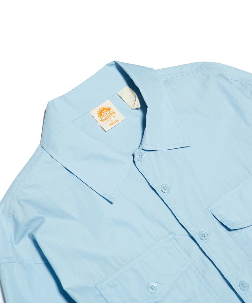 HELLO SUNRISE Hs Safari Shirt Jacket_Sky Blue