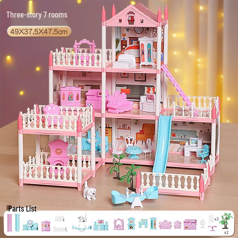 DIY Princess Castle Dollhouse Playset for Girls