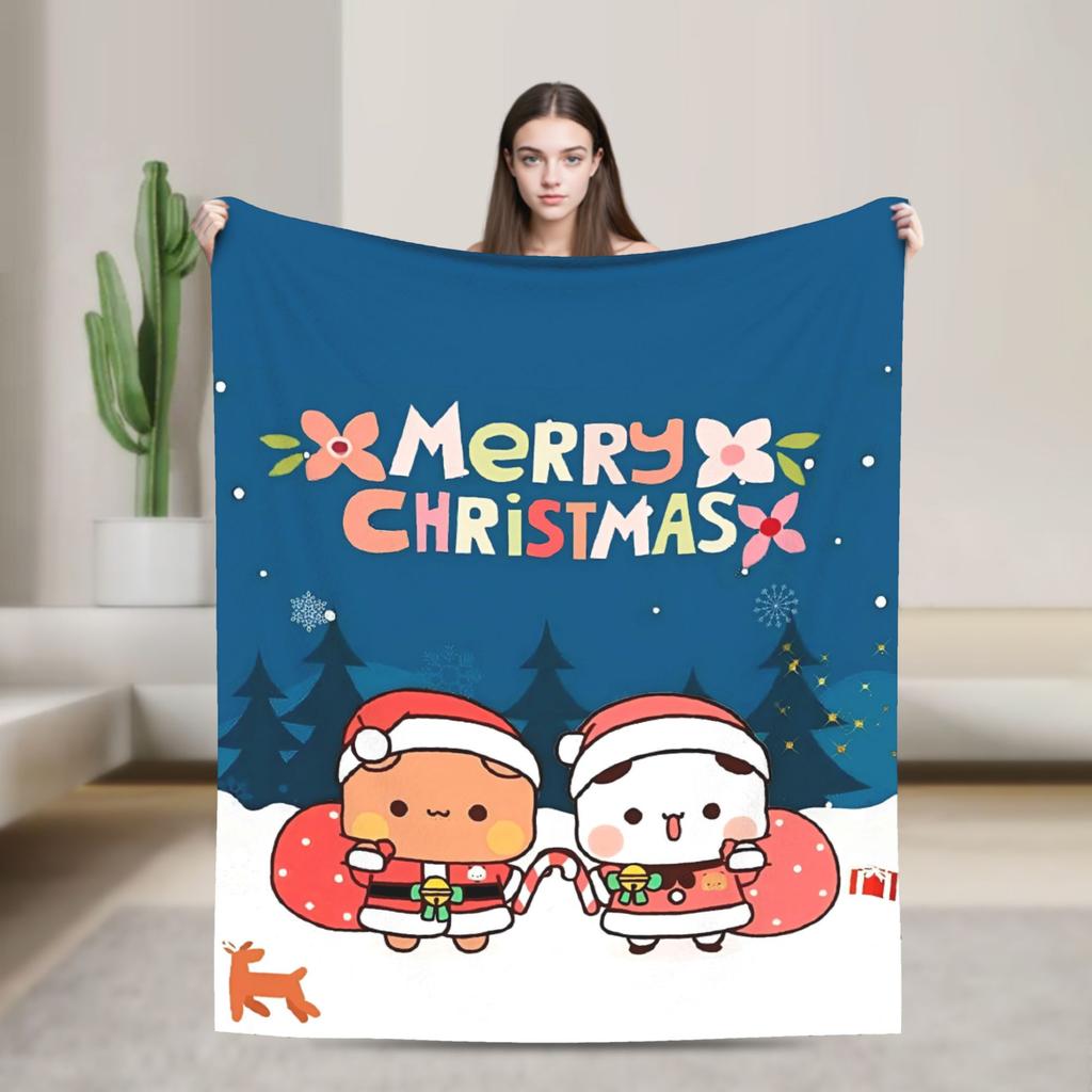 Bubu Dudu Christmas Blanket Quality Warm Bedding Throws Autumn Boy Girl Living Room Fashion Bedspread