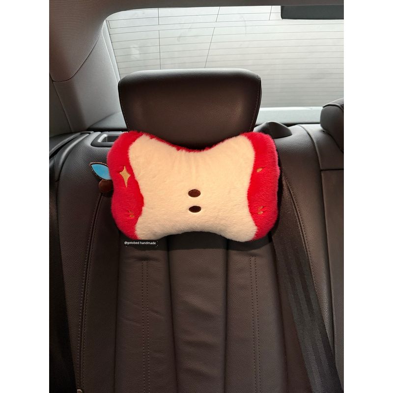 Gotobed Peaceful Fruit Scented Apple Car Seatbelt Shoulder Pad Good Luck Red Apple Plush Toy Anti-Strangling