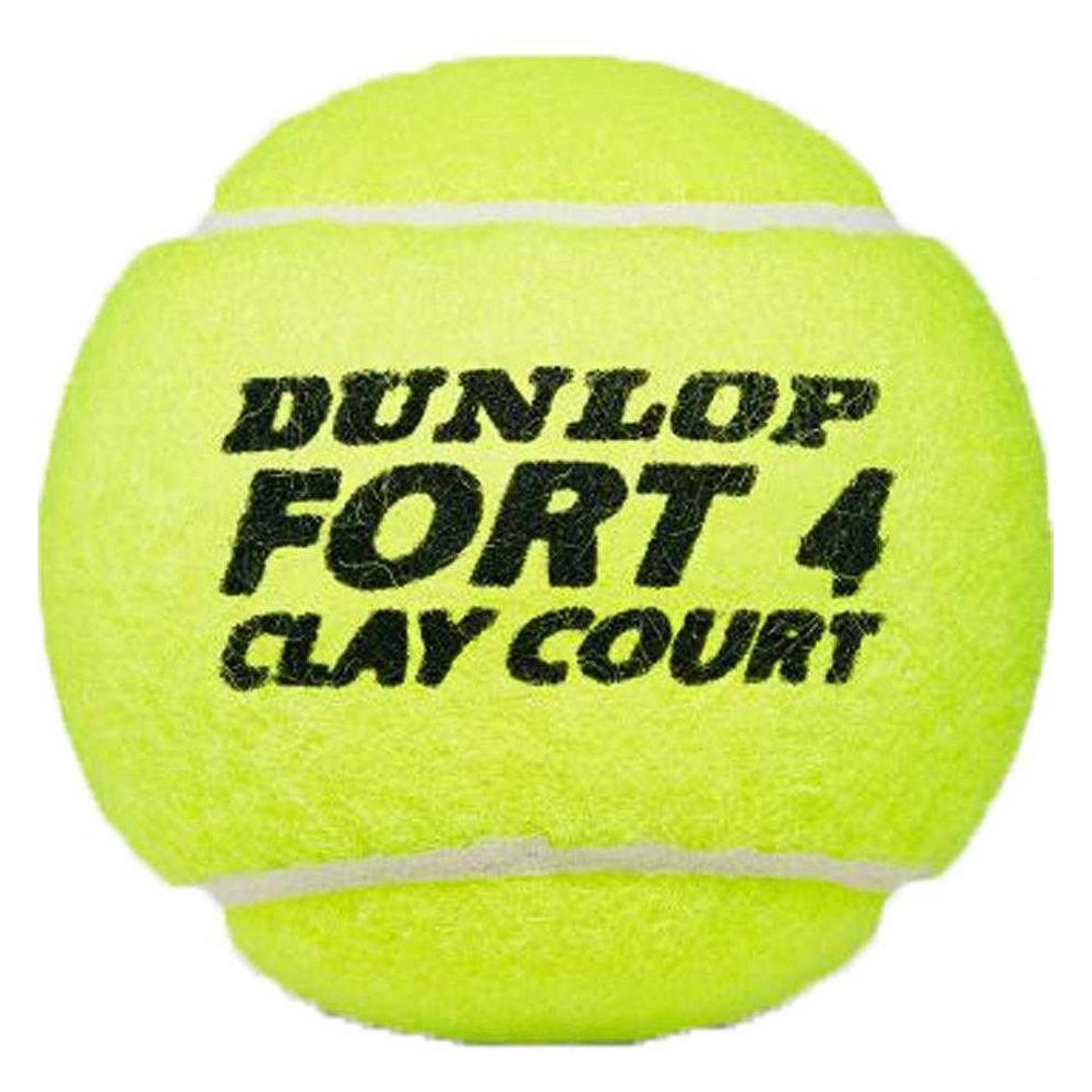 Dunlop Fort Clay Court Tennis Balls (Pack of 4)