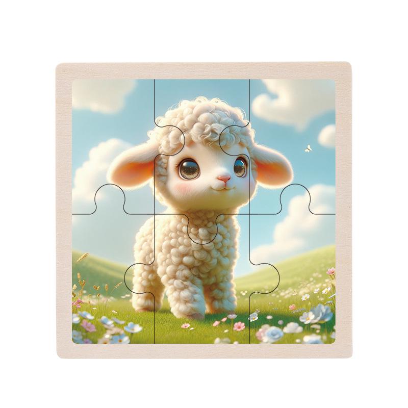 Wooden Educational Jigsaw Puzzle for Toddlers, Ages 1-5