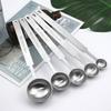 1pcs/5pcs Measuring Scoop Stainless Steel Coffee Milk Powder Weighing Spoon Tea Spoon Gram Dosing Scoop