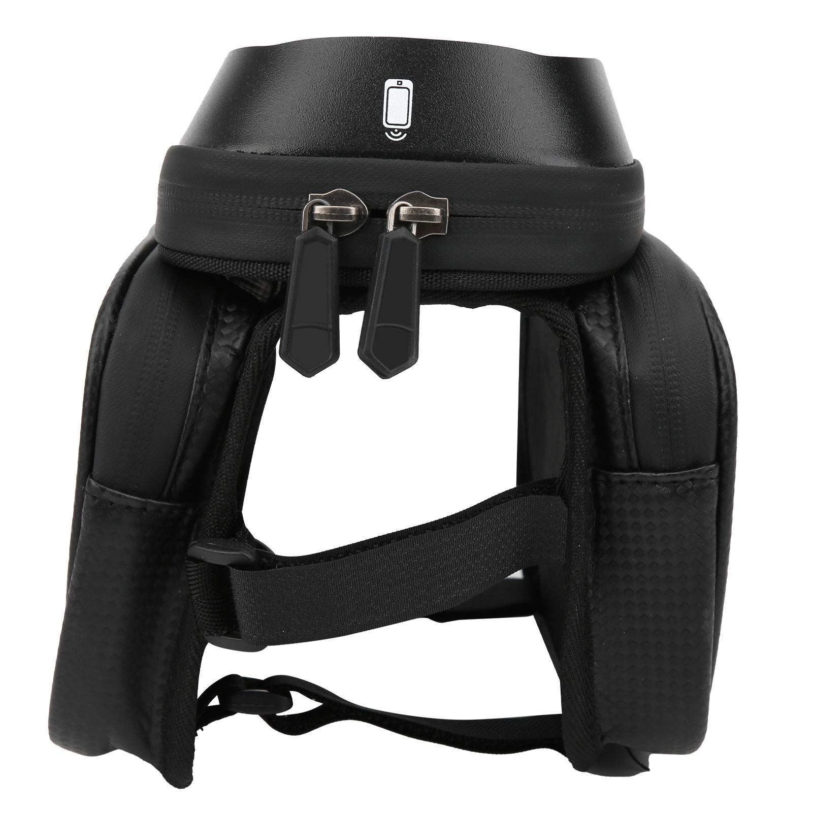 WHEEL UP Bicycle Front Frame Waterproof Phone Holder Case Bike Front Tube Dual Storage Bag