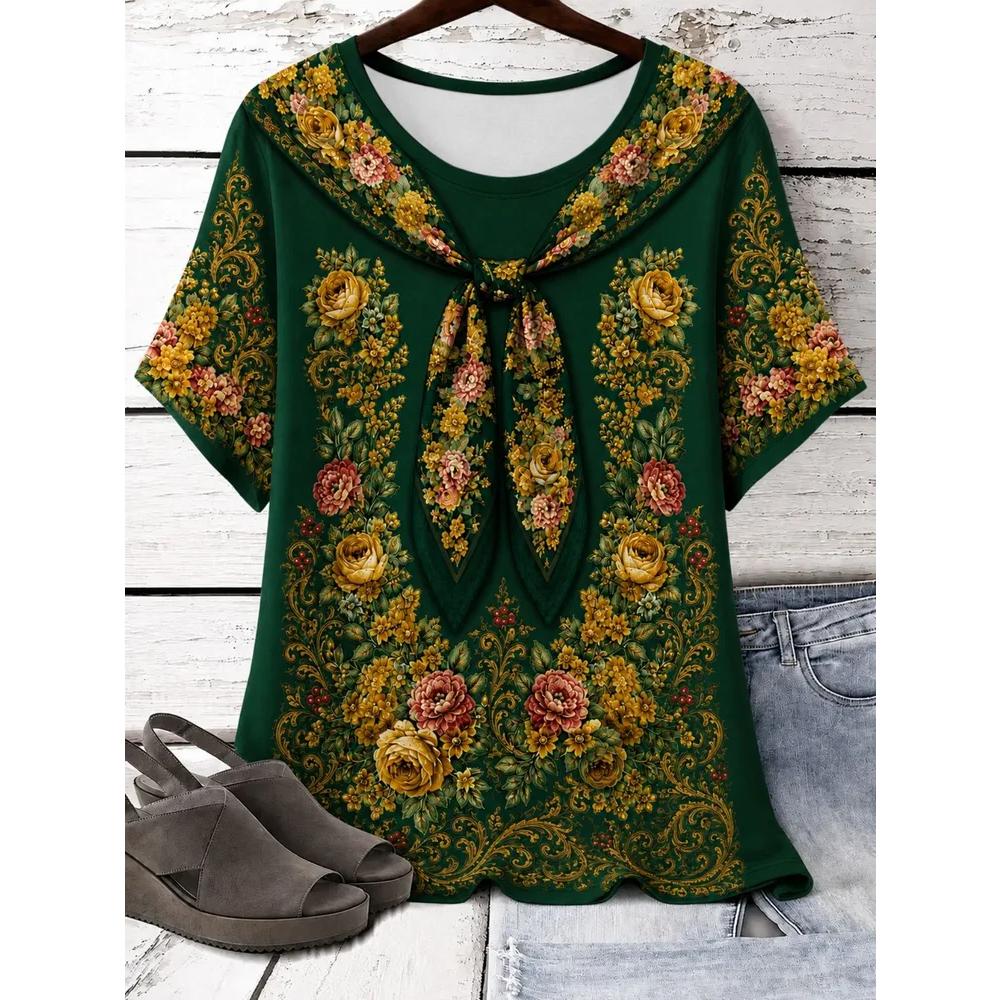 Casual Women's Breathable Top Fashion Short Sleeve Daily Comfort T-Shirts Women’s