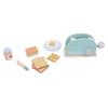 Wooden Toaster Play Set Kids Play Toaster Accessory Set Educational Parent Child Interactive Toy