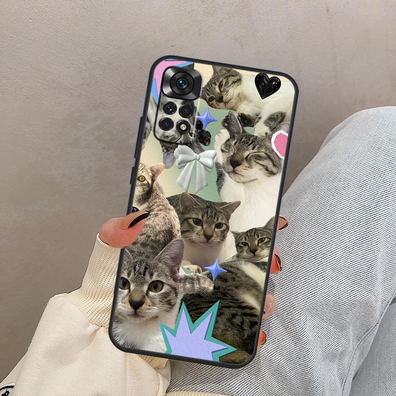 Funny Cute Kitty Cat Aesthetic For Xiaomi Redmi Note 14 9 10 11 12 13 15 Pro Plus Case Cover For Redmi 15C 14C 12C 10C 13C