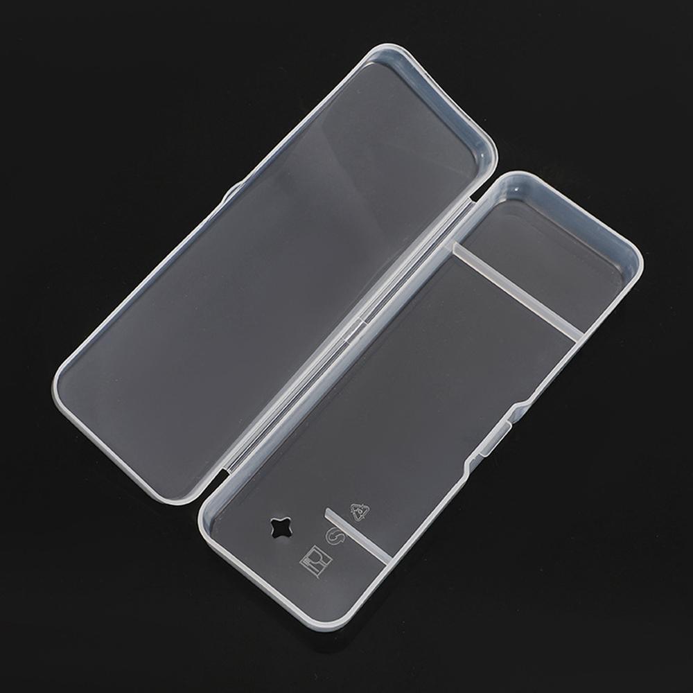 1pc Shaver Box Shaver Storage Box Handle Full Transparent Plastic Boxes Razor Holder Organizer Boxes Bathroom Accessories