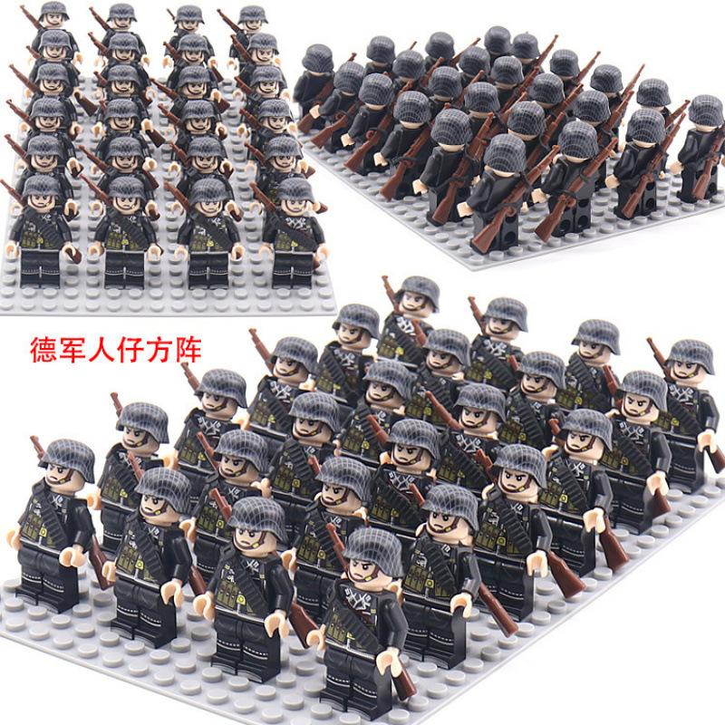 Military German, Soviet And American Legion New Doll Phalanx Set Rifle Assembly Building Block