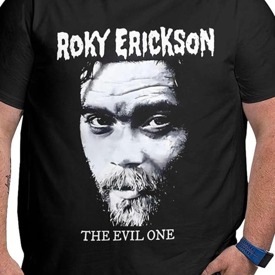 Roky Erickson the evil one Black T-shirt Unisex tee All sizes S to 45Xl XZ394 Unisex T-Shirt XXXL