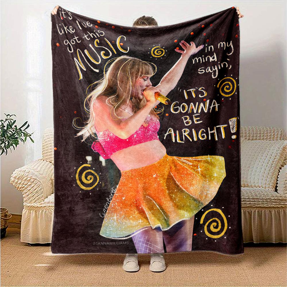 Taylor Swift Blanket, High quality Comfortable for All Seasons, Home Decor, Warmth and Comfort