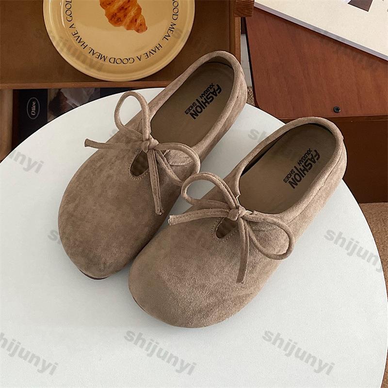 Fashion Women Loafers Spring Autumn New Fashion Vintage Bow-knot Outdoor Soft Sole Flats Lightweight Comfortable Luxury Mary Jane Shoes