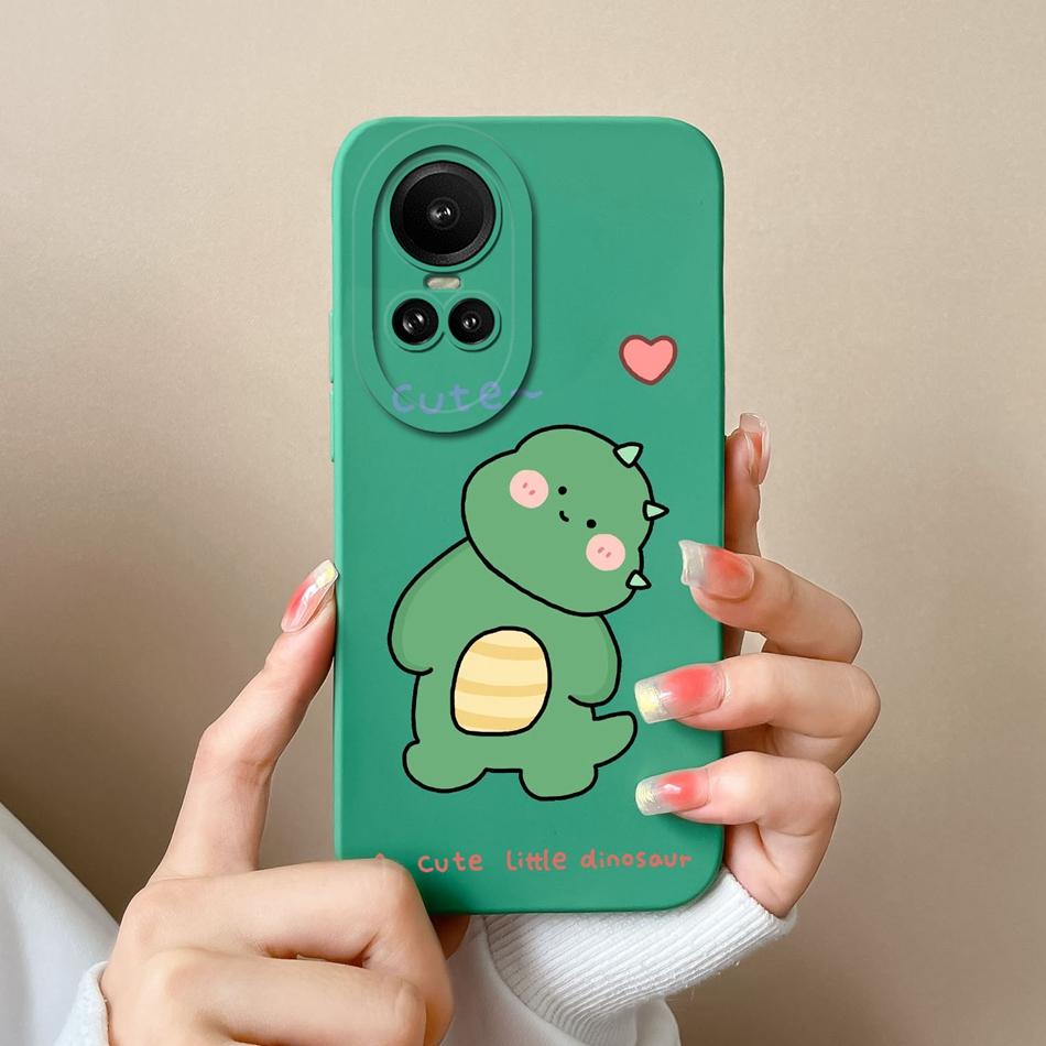 

For Oppo Reno 10 Pro 5G Case Cute Design Soft Smooth Liquid Silicone Upgrade Full Protection Cover For Oppo Reno10Pro Capa Coque Oppo Reno 10